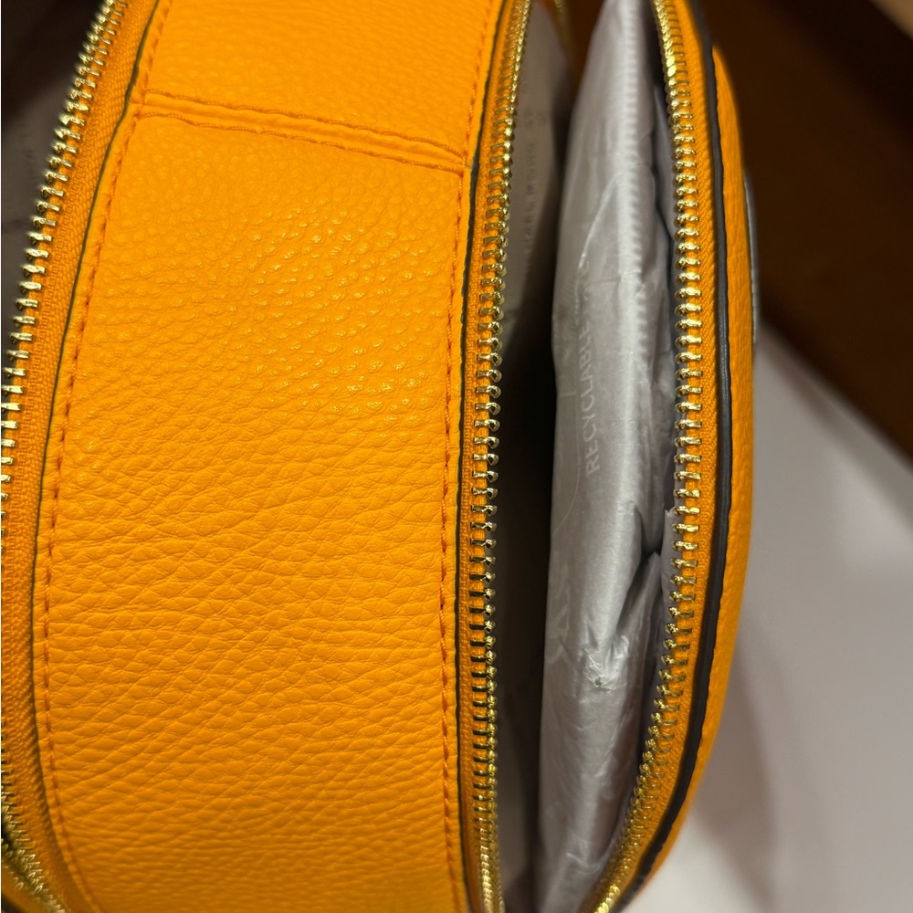 Michael Kors RHEA EMBELLISHED Vibrant Orange Backpack - Picture 12 of 14